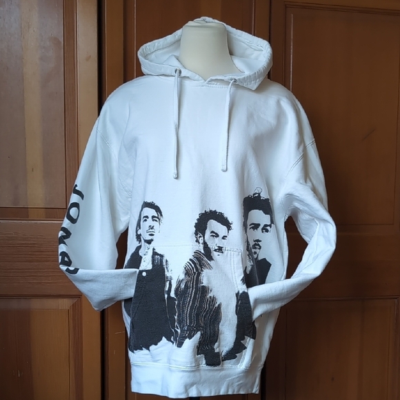 White Jonas Brothers Concert Hoodie - Picture 5 of 5